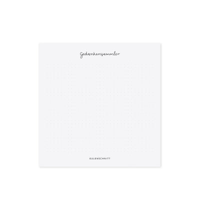 Eulenschnitt Block Gedankensammler