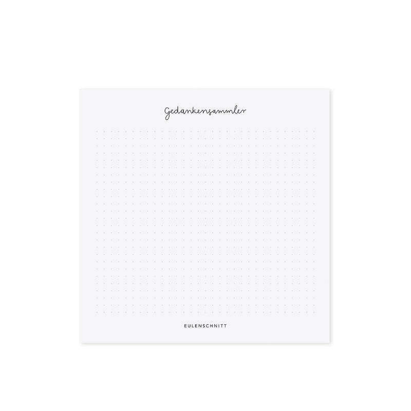 Eulenschnitt Block Gedankensammler