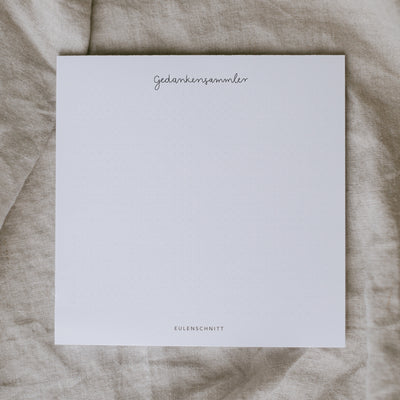 Eulenschnitt Block Gedankensammler