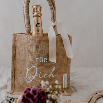 Eulenschnitt Mini Jute Shopper Für Dich 2er-Set