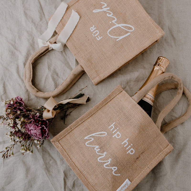 Eulenschnitt Mini Jute Shopper Für Dich 2er-Set