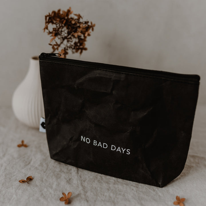 Eulenschnitt Kosmetiktasche No Bad Days schwarz