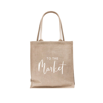 Eulenschnitt Jute Shopper To the market