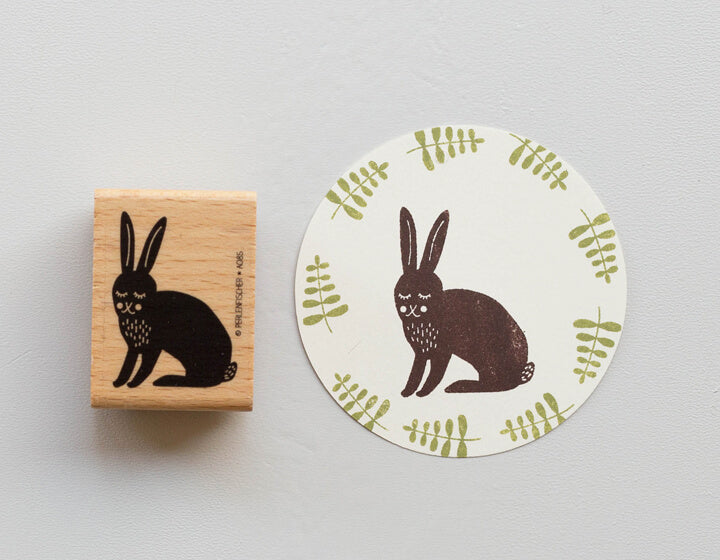 Perlenfischer Stempel Träumender Hase