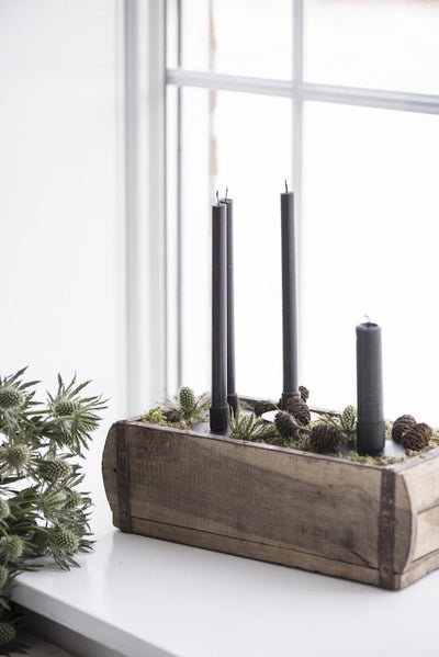 IB Laursen Stabkerzen Hege schmal grau 6er-Set