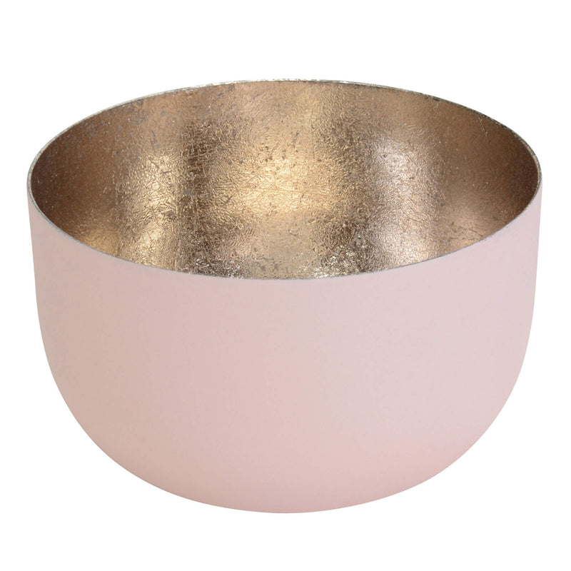 Windlicht Madras blush-goldfarben klein