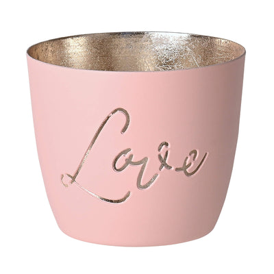 Windlicht Madras Love blush-goldfarben mittel