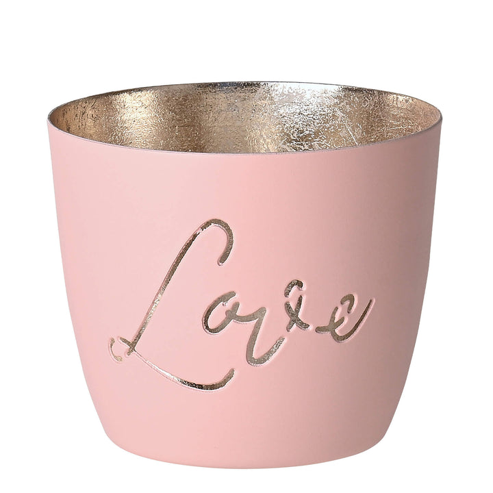 Windlicht Madras Love blush-goldfarben mittel