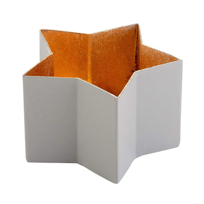 Windlicht Madras Stern flannel-goldfarben mittel